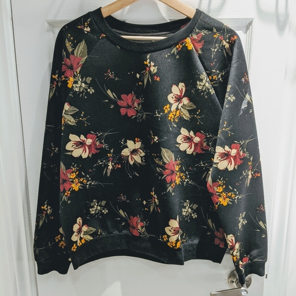 Dex Crew neck pull over floral top - Picture 1 of 2